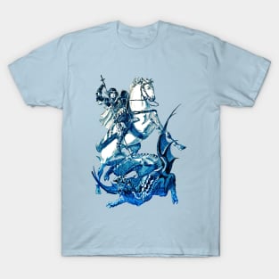 St George Fighting the Dragon Saint George and the Dragon T-Shirt